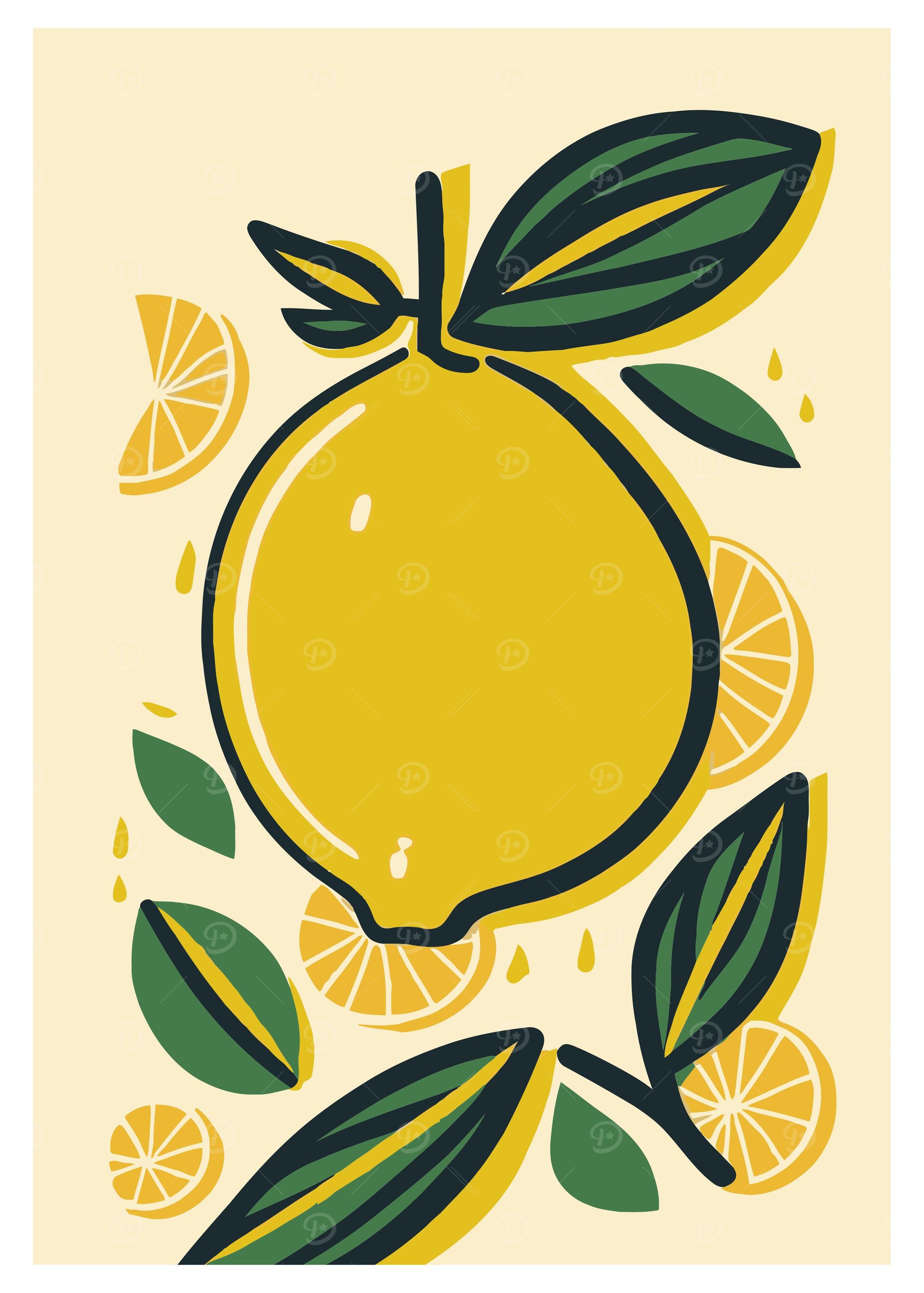 Lemon and orange