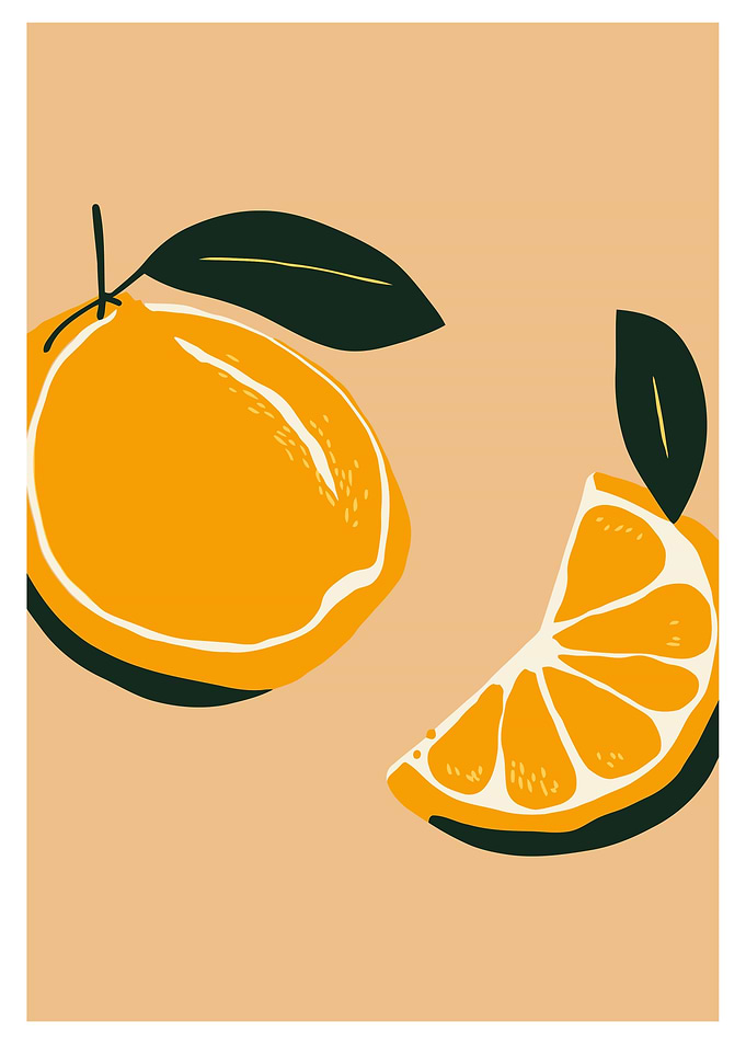 Orange citrus fruit