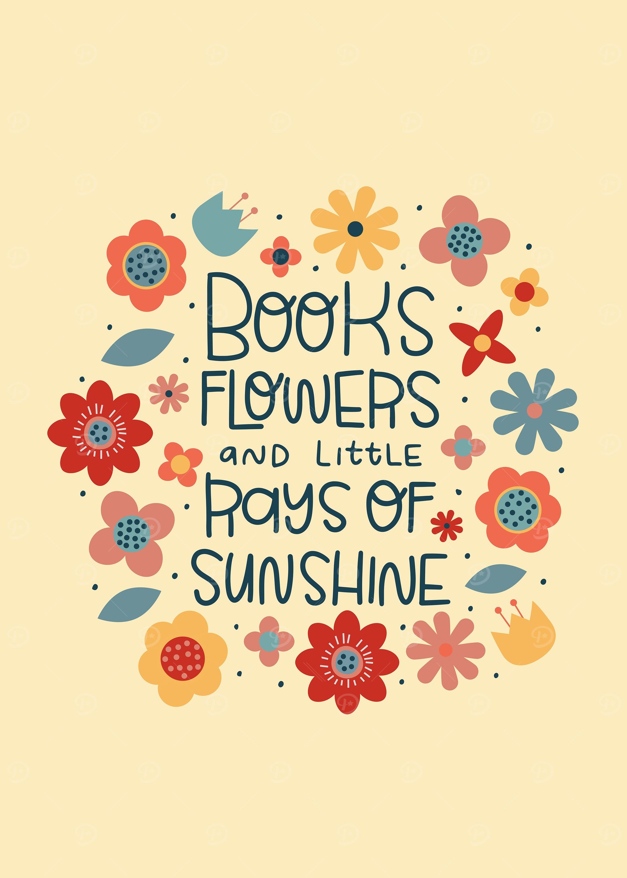 Books and Flowers