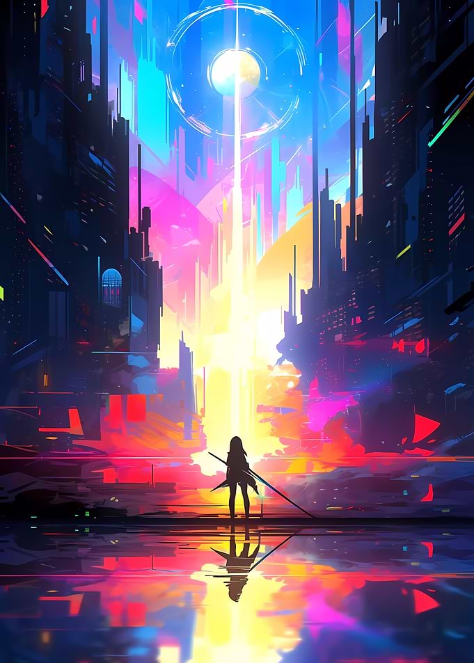 Cyberpunk Anime City