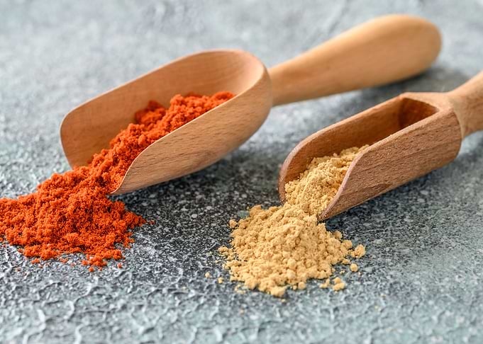 Red paprika and ginger