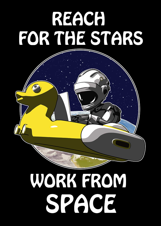 Astronaut and teleworking