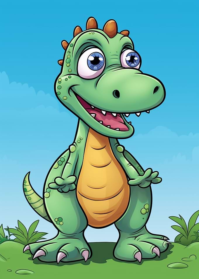 Funny baby Dinosaur