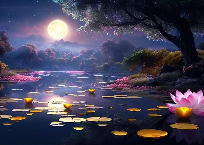 Magical Lotus Flower