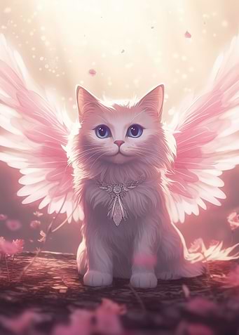 Cat with Butterfly