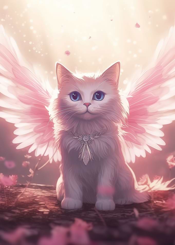 Cat with Butterfly