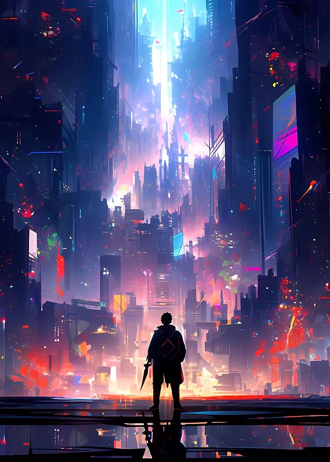 Cyberpunk Anime City