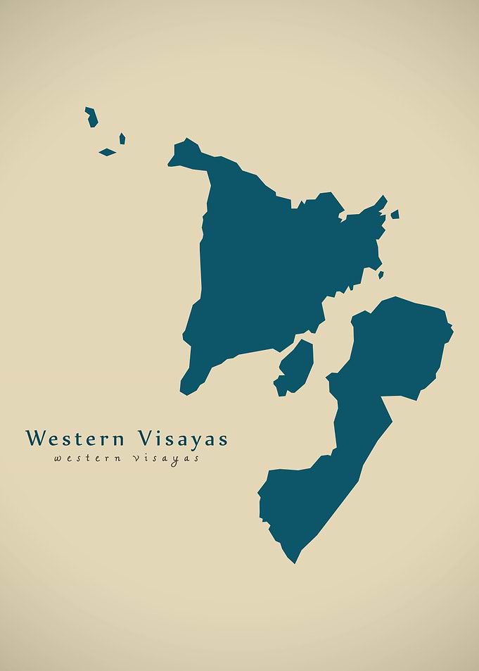 Western Visayas region map