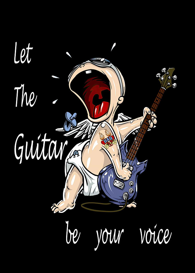 Cheerful music guitar