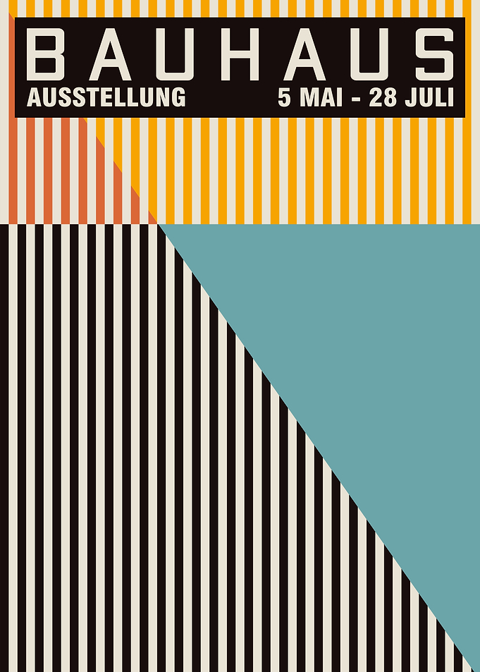Bauhaus Abstract Poster