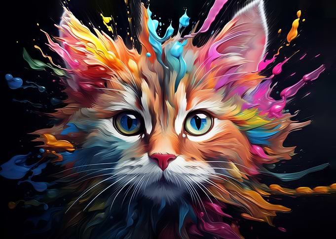 Splash cat