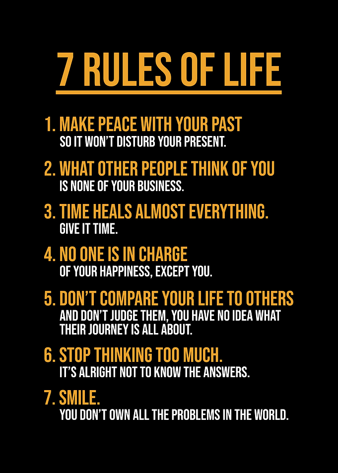 7 rules of life