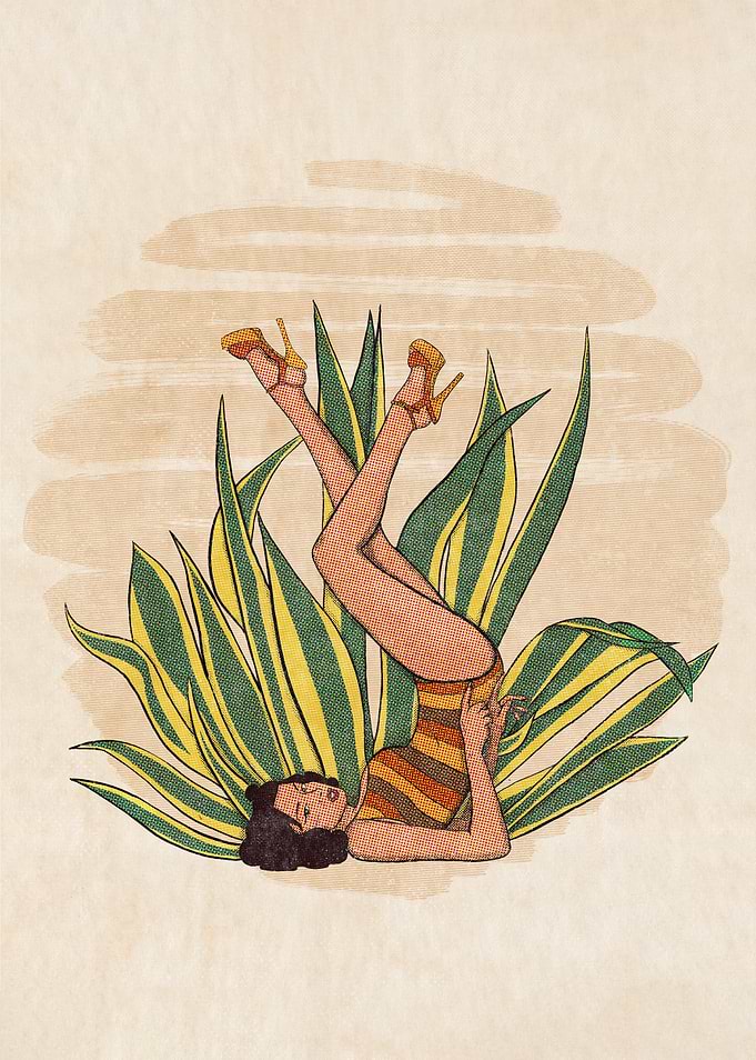 Agave Plant Pinup Girl