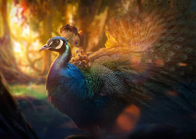 A beautiful Peacock