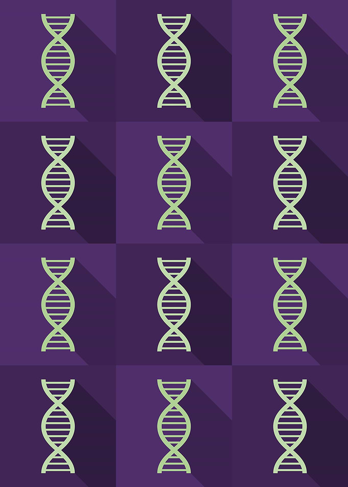 DNA Science Icons Pop Art