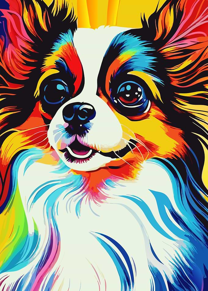 Cute Papillon Portrait