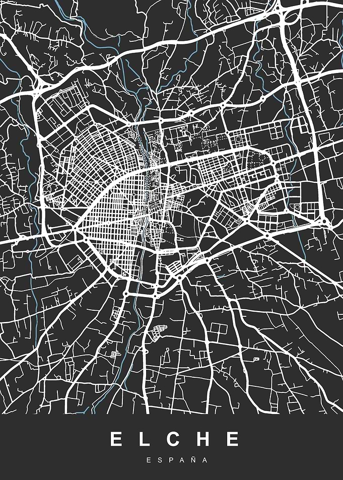 Map ELCHE SPAIN