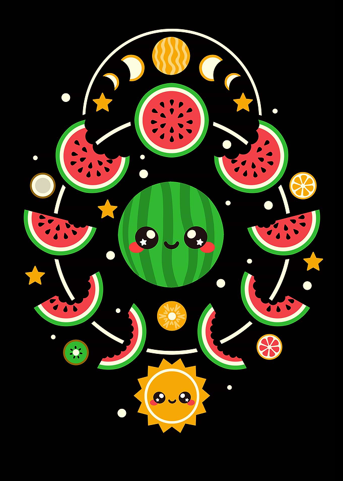 Watermelon moon phases