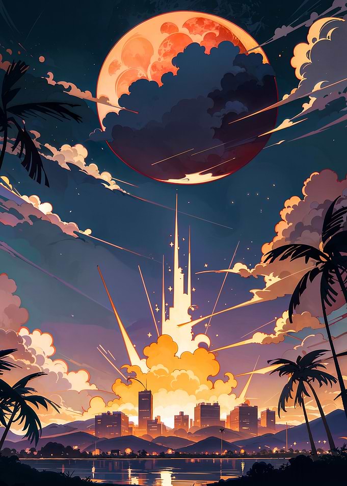 Colorful sunset