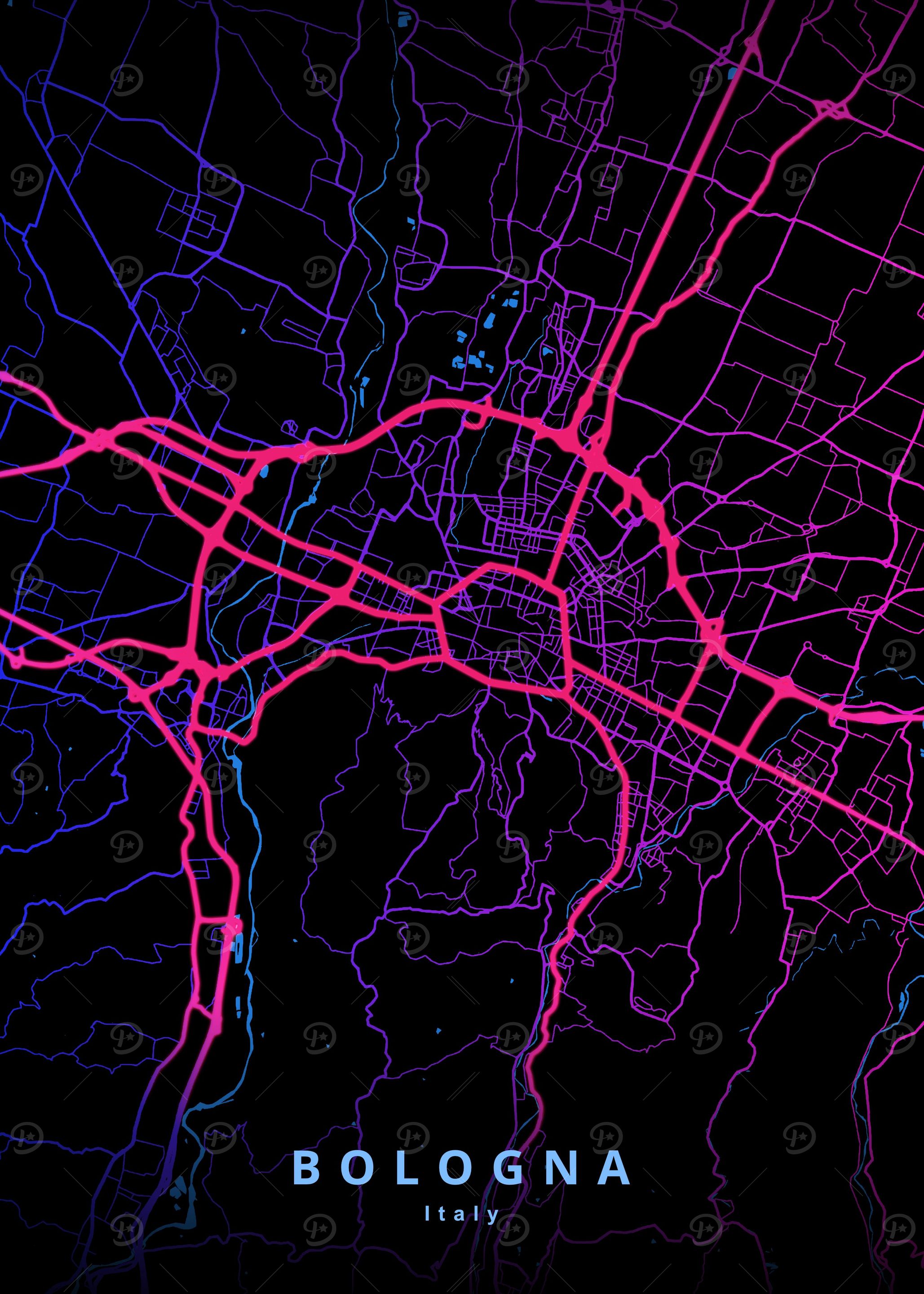 Bologna Italy Map