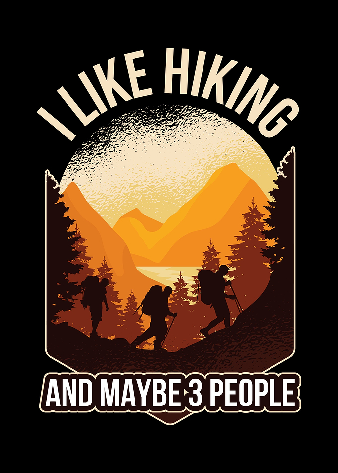 Hiking And Maybe 3 People