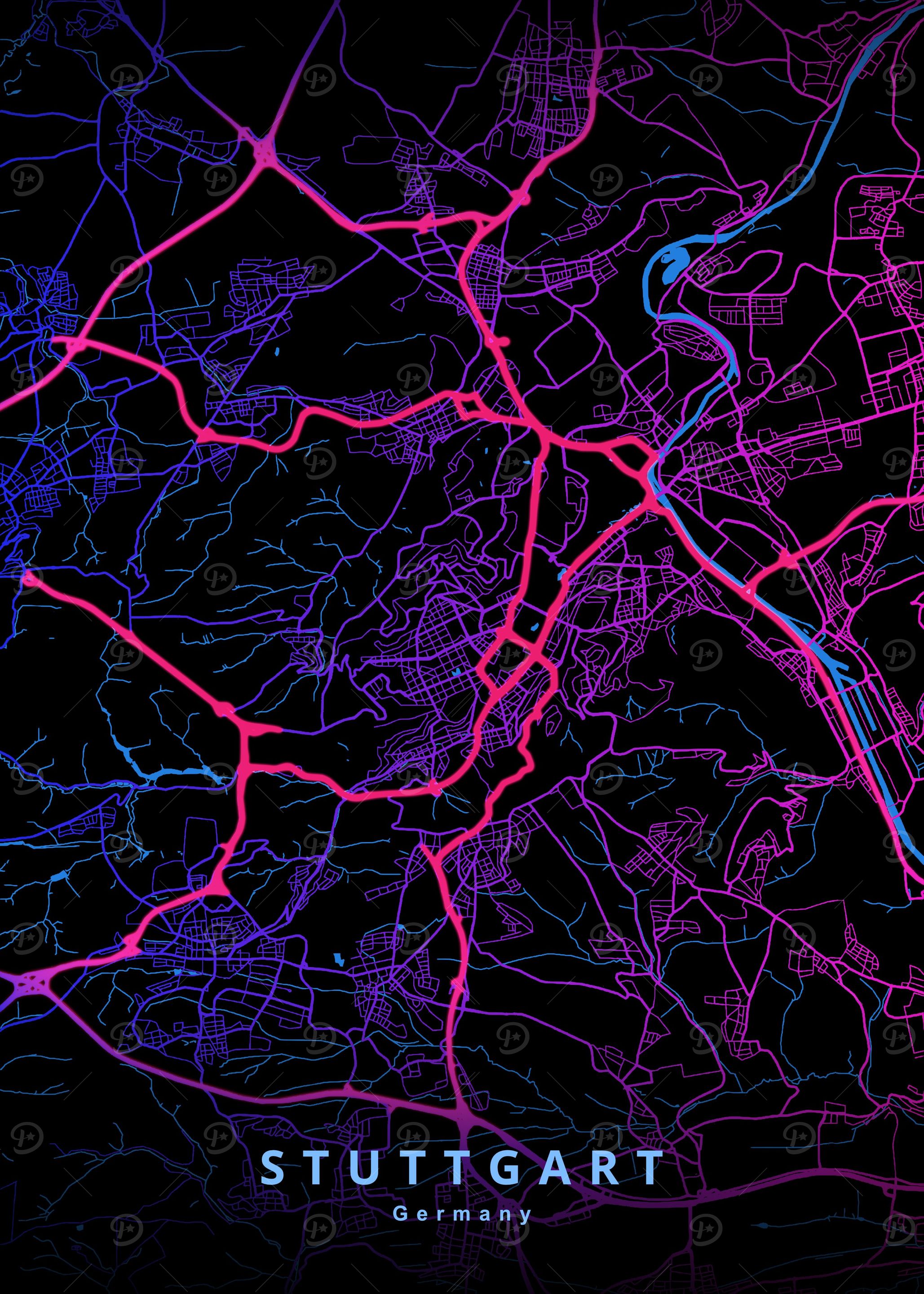 Stuttgart Germany Map