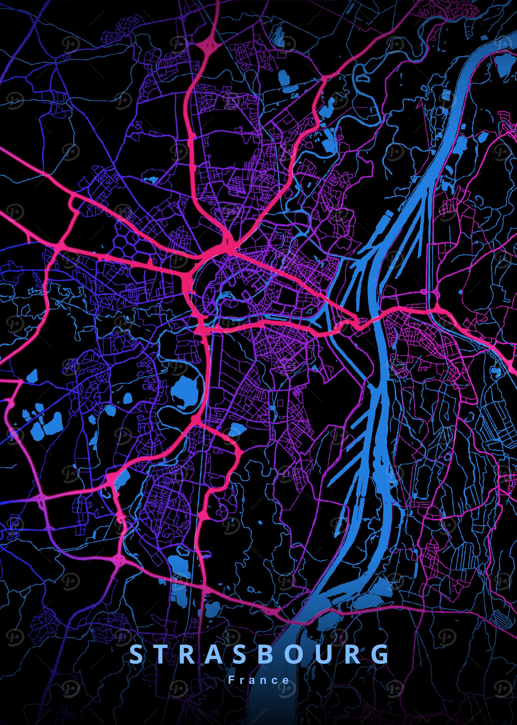 Strasbourg France Map