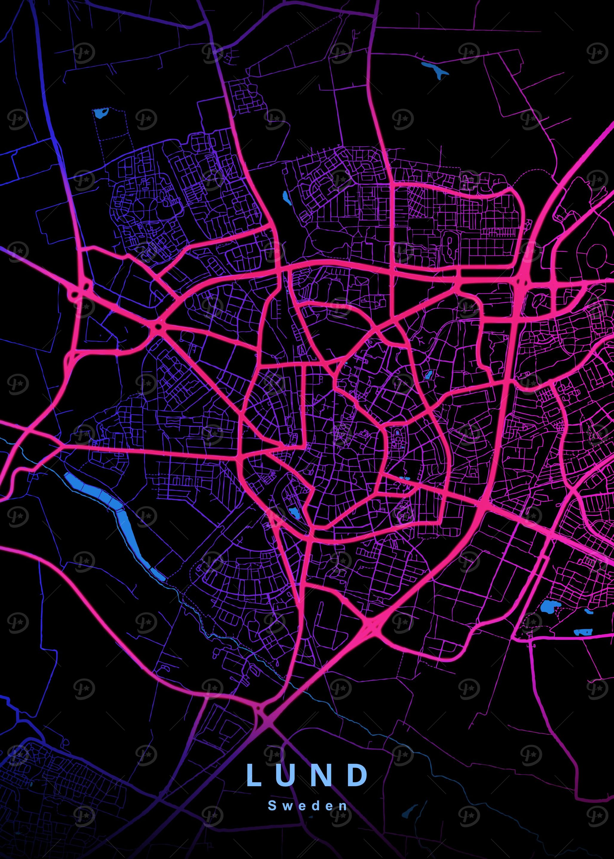 Lund Sweden Map