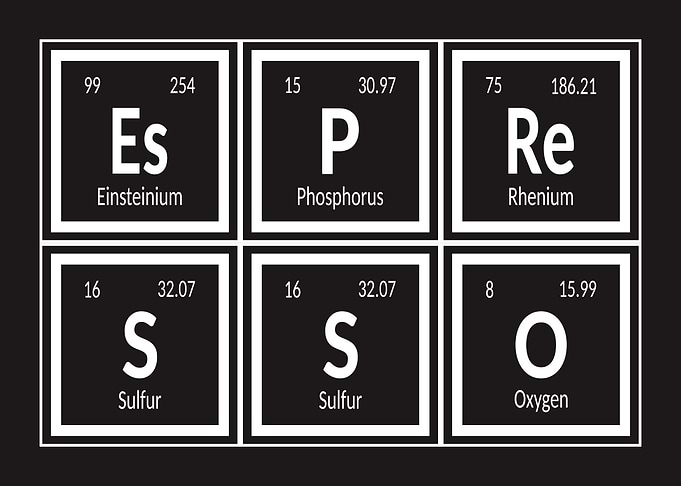 Espresso Periodic Table