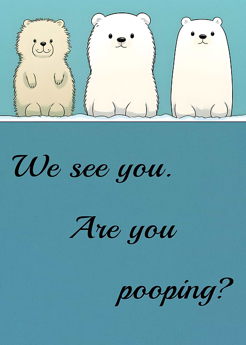 Wee See You — funny metal wall sign