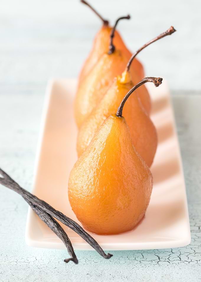 Poached pears