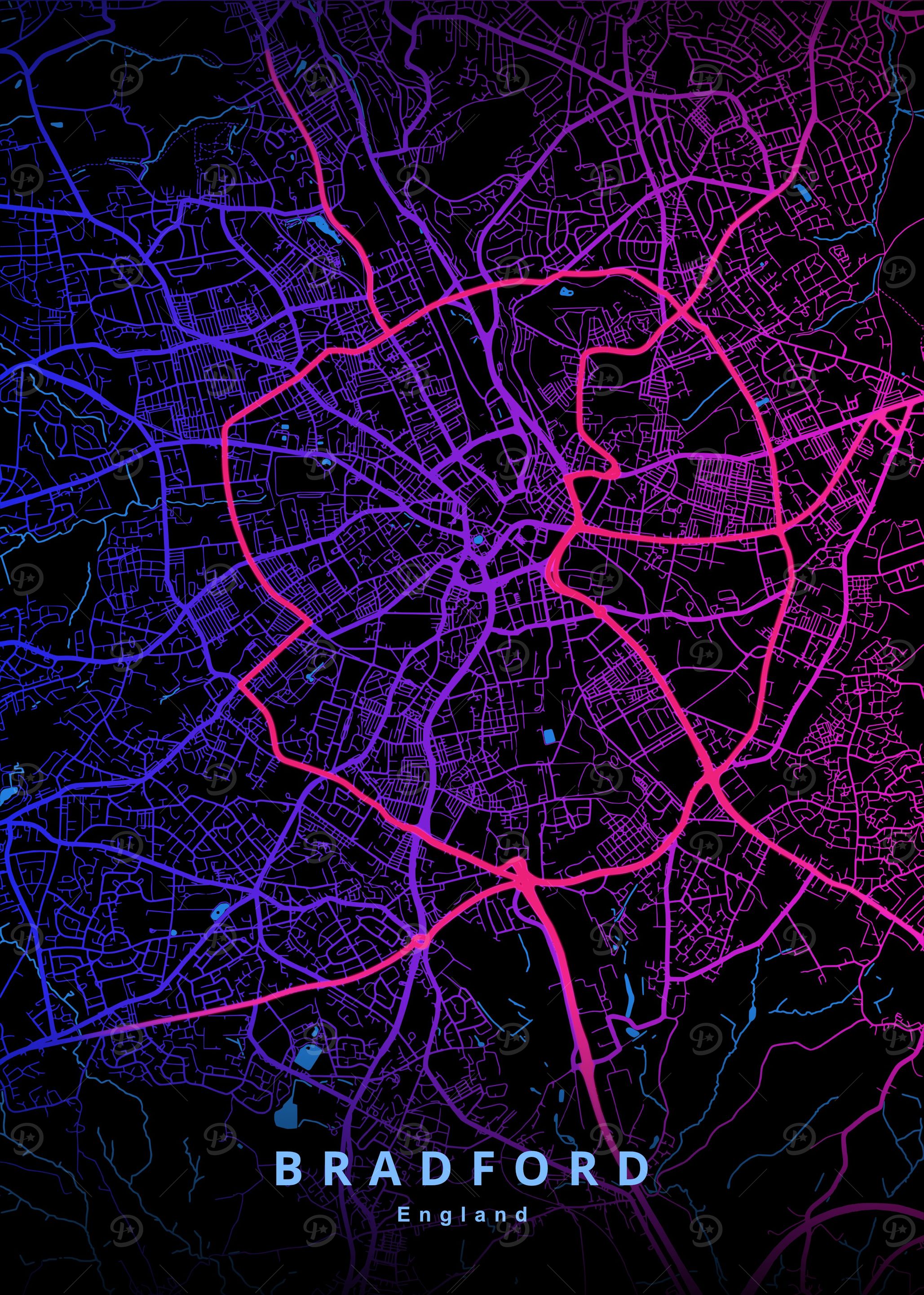 Bradford England Map