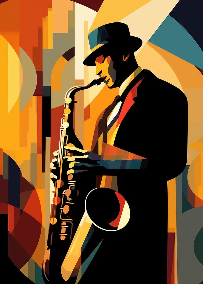 Art Deco Jazz Musician