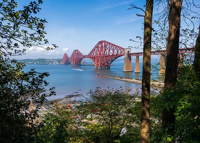 Forth Bridge In Scotland