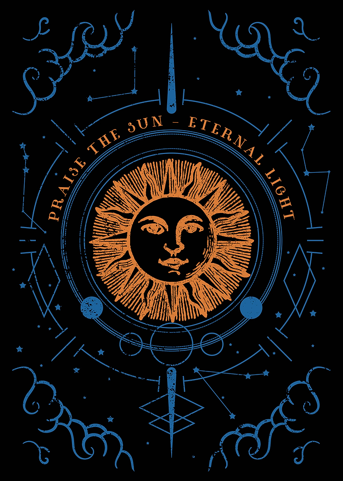 Sun Line Art