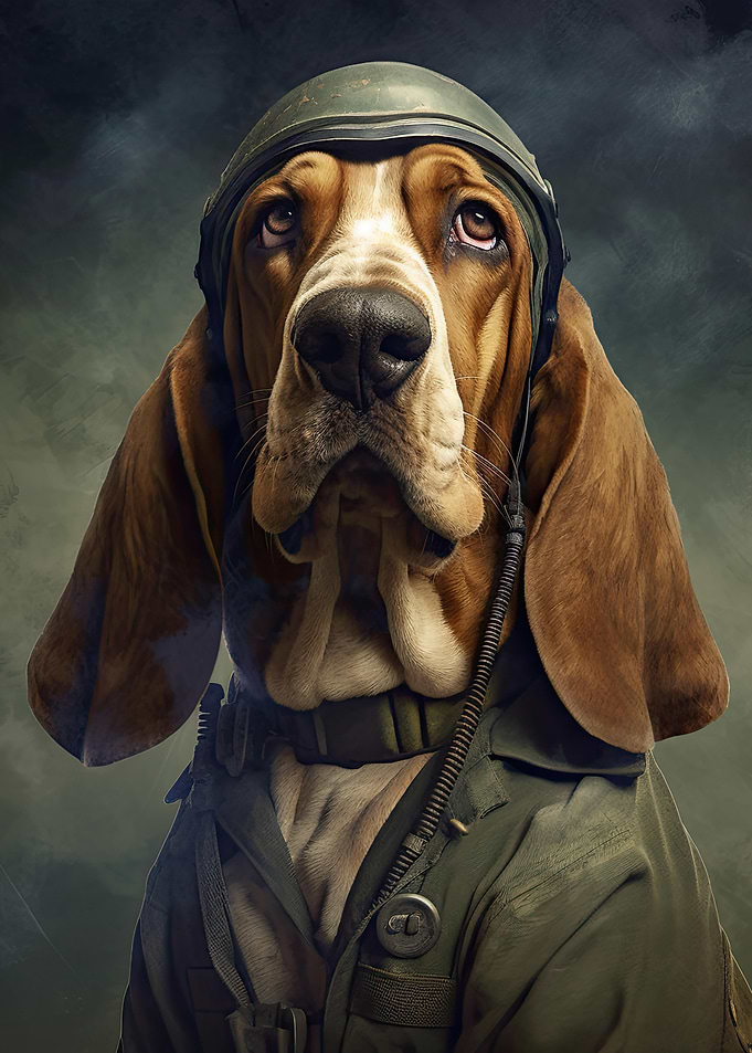 Basset Hound Soldier