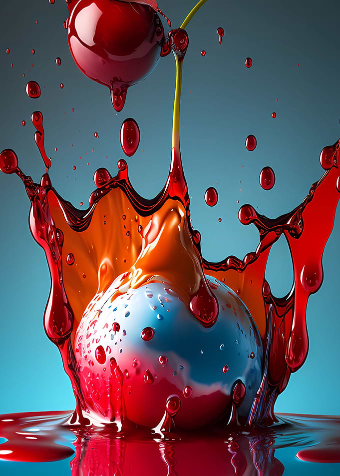 Colorful splash