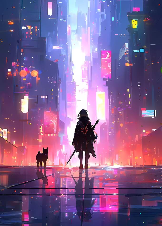 Cyberpunk Futuristic City