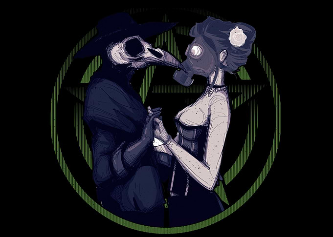 Creepy Love Plague Mask