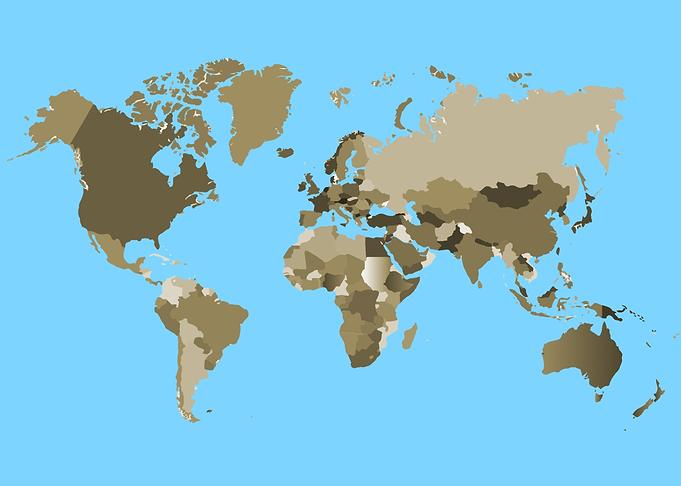 Colorful World Map