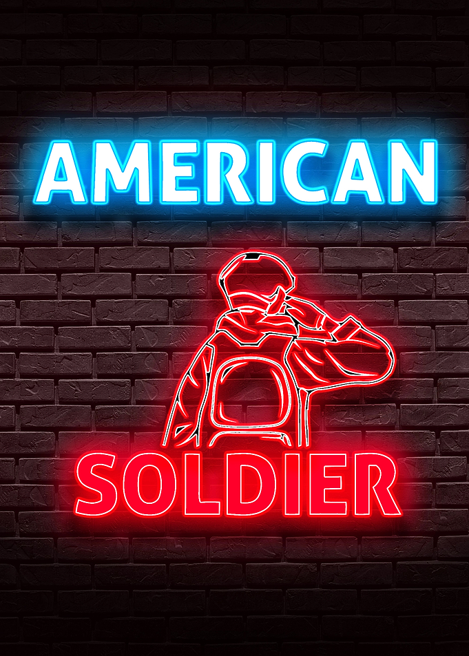 4th of July America Neon