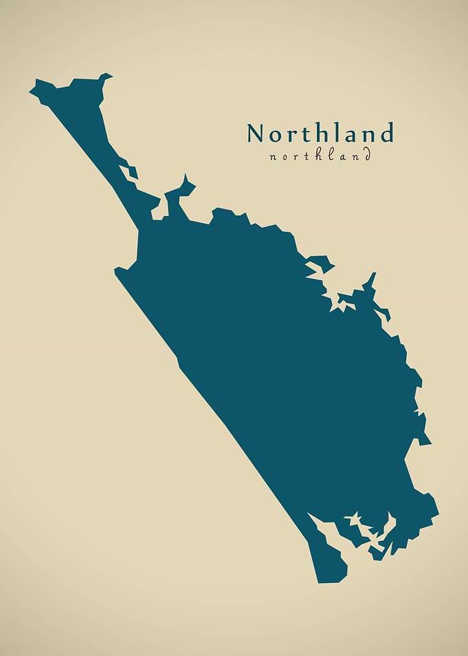 Northland region map