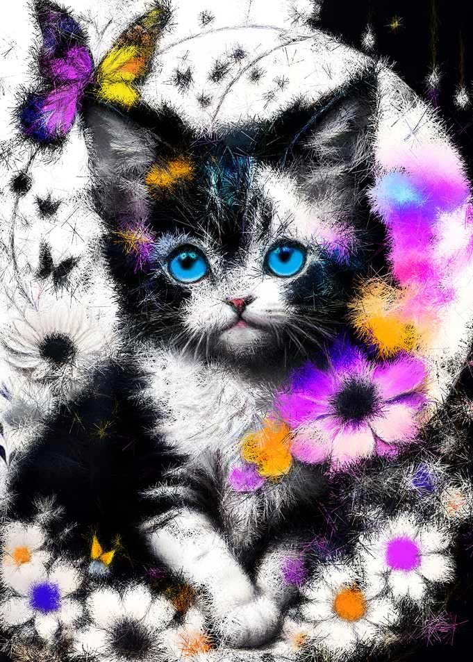 Feline Angel Beauty