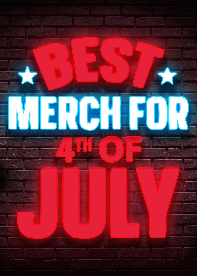 4th of July America Neon