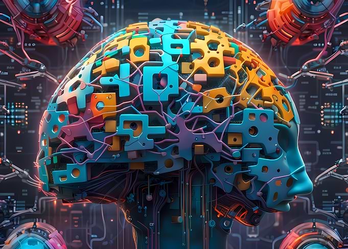 Abstract human brain