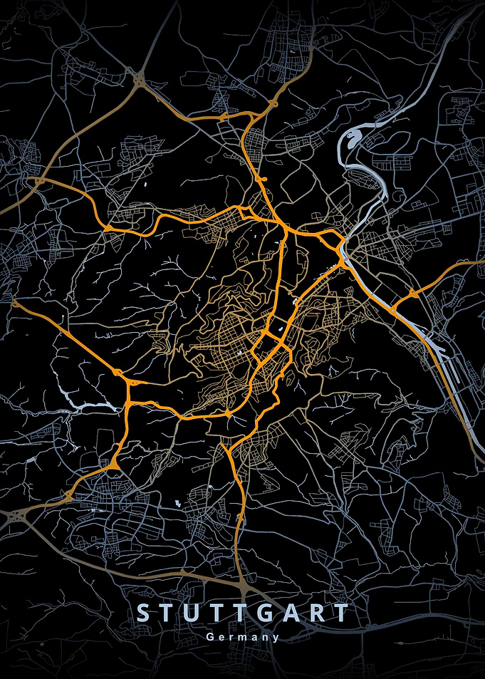 Stuttgart Germany Map