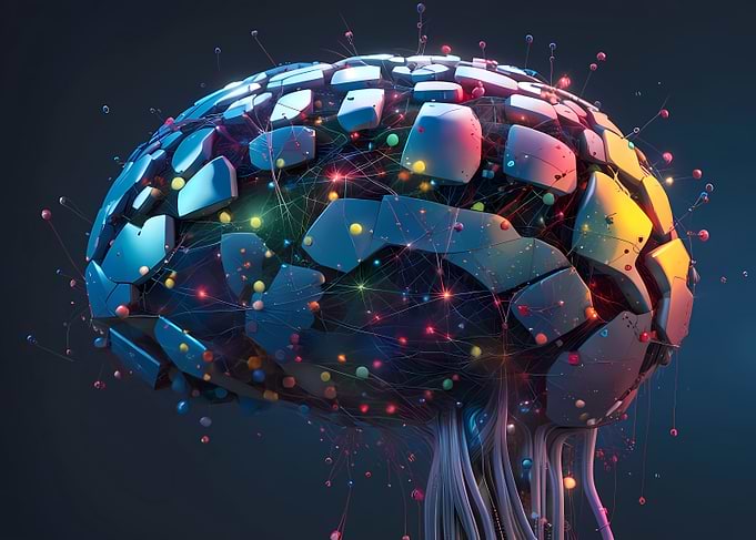 Abstract human brain