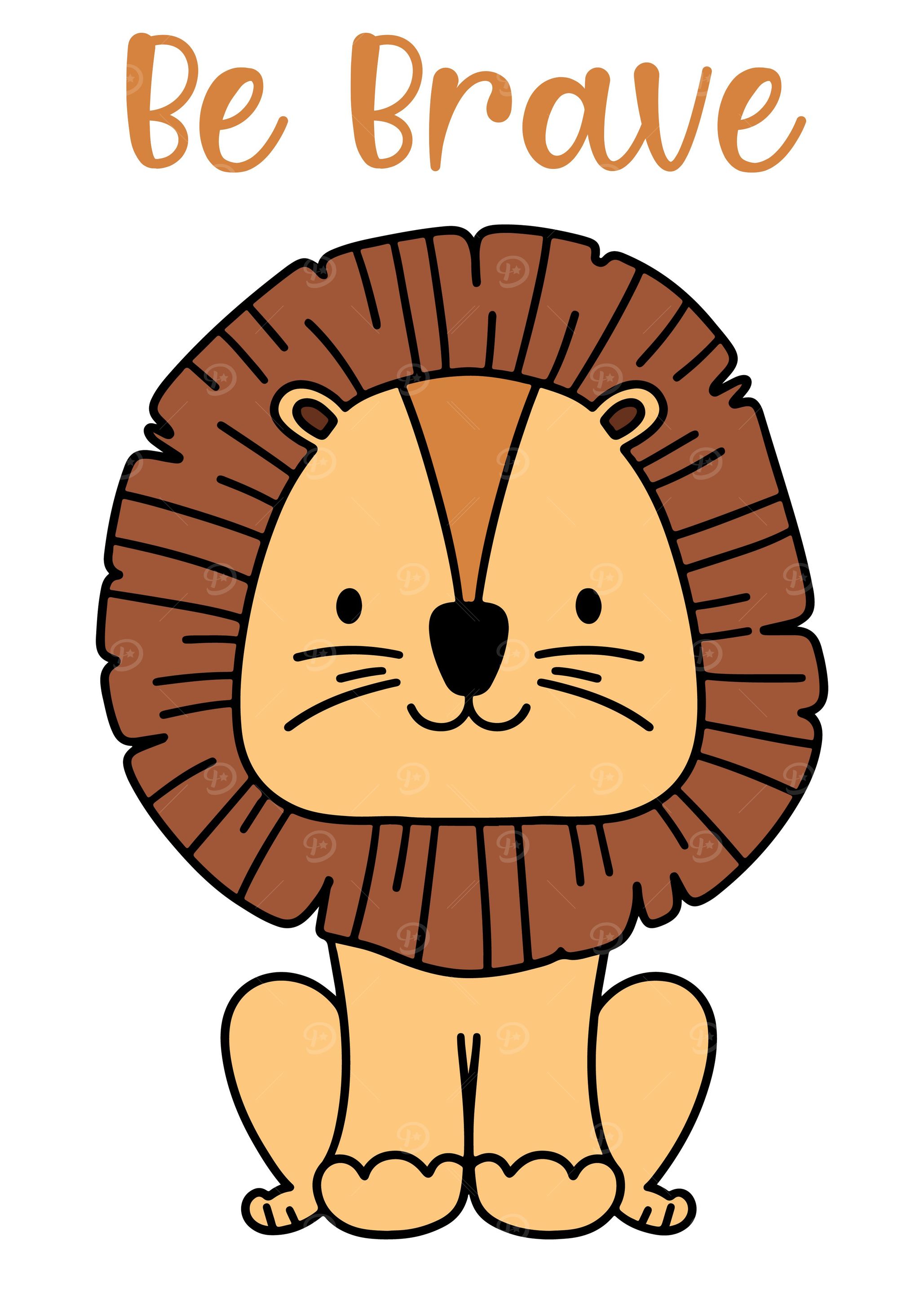 Be Brave Baby Lion