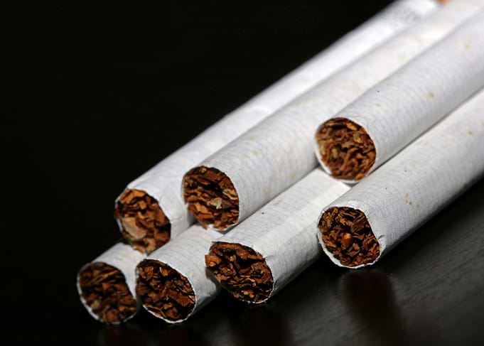Cigarettes close up