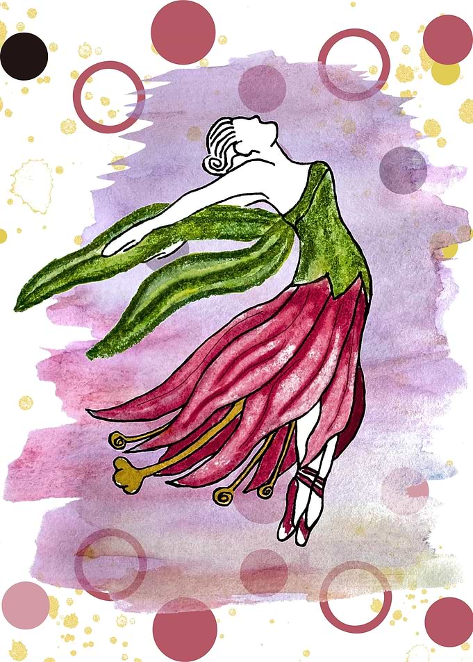 Faceless Dancing Woman